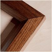 Walnut wood material sample